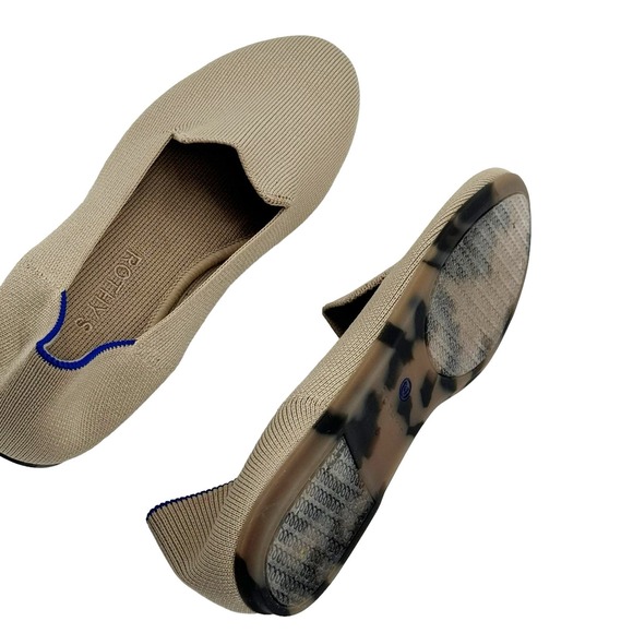 Rothy's The Loafers Women's Khaki The Flat Round Shoes Toe Size 8 NWOB - Picture 3 of 9